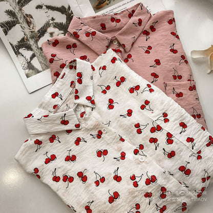 Shirts/チェリー総柄シャツ ST/No.22313