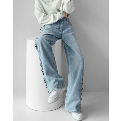 Pants/サイド編みデニムパンツ ST/No.22314