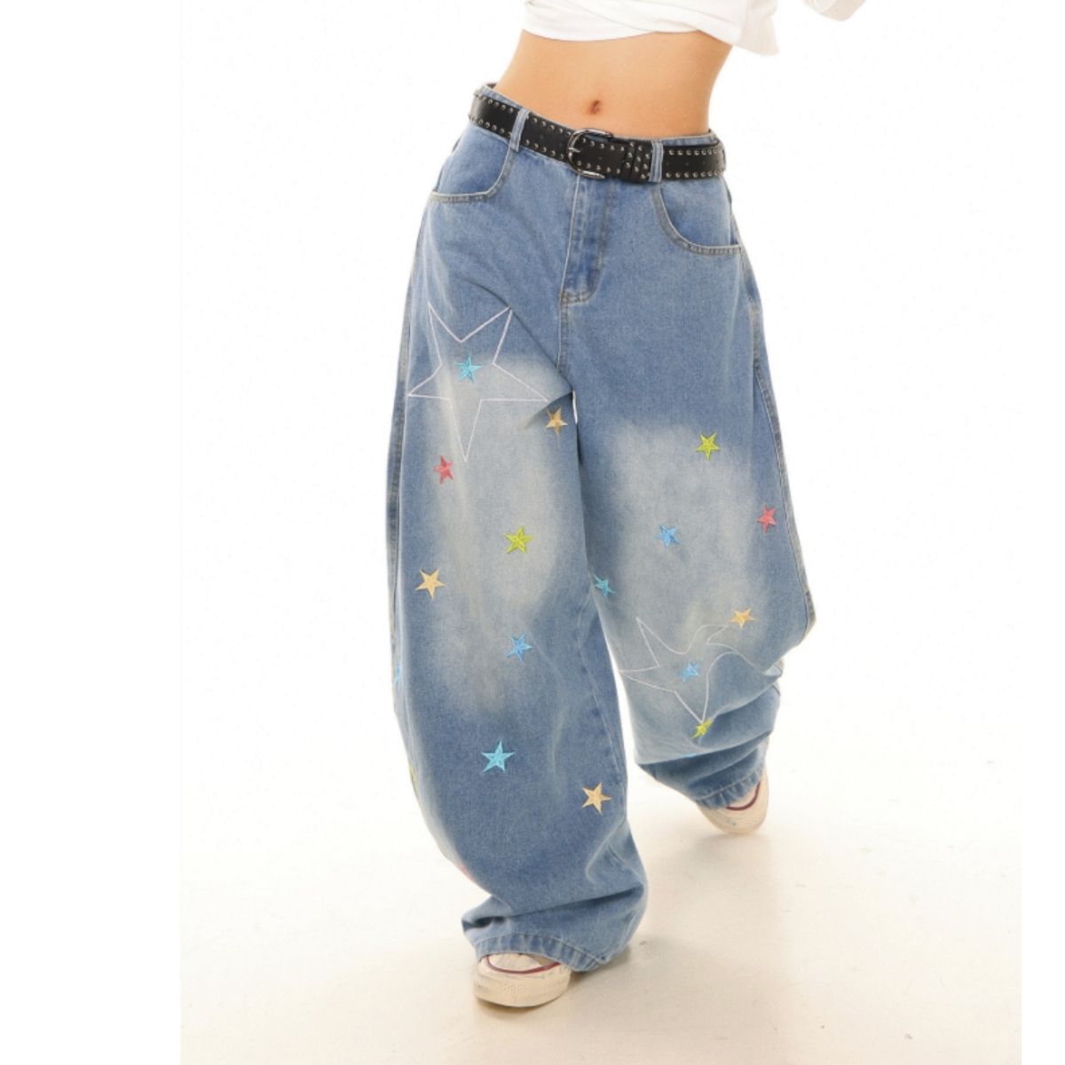 Pants/スター刺繍デニムパンツ ST/No.22315