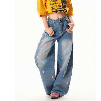 Pants/スター刺繍デニムパンツ ST/No.22315