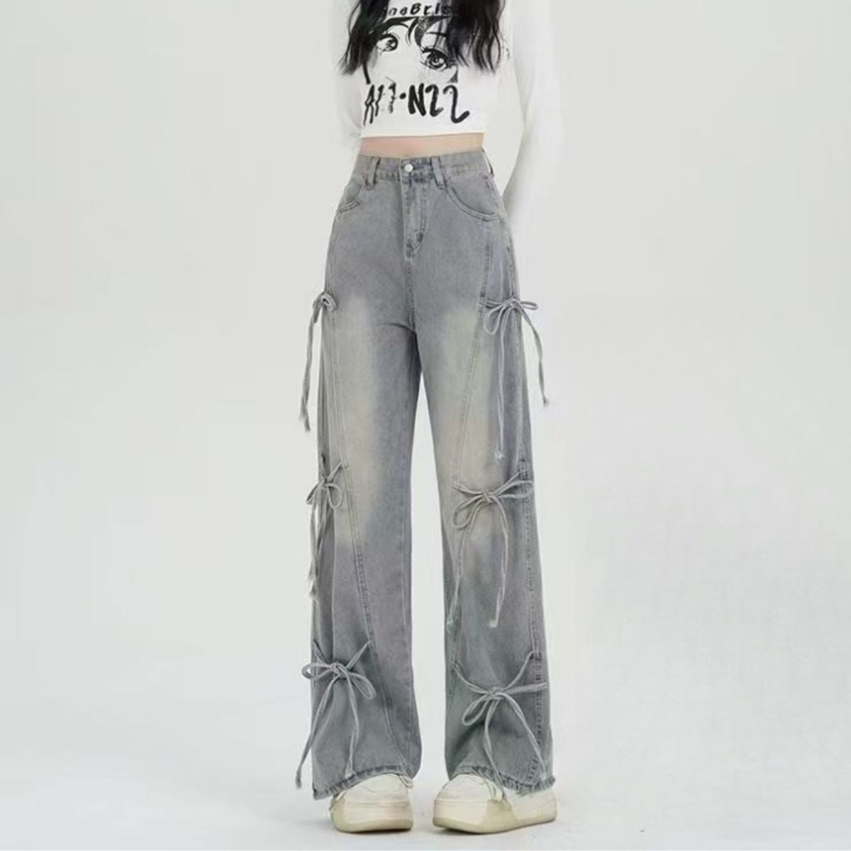 Pants/サイドリボンデニム ST/No.22316