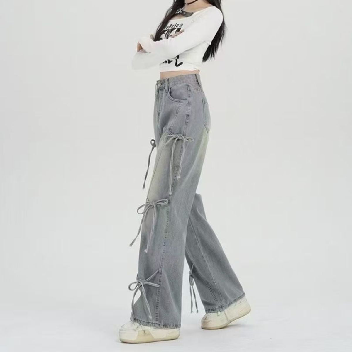 Pants/サイドリボンデニム ST/No.22316