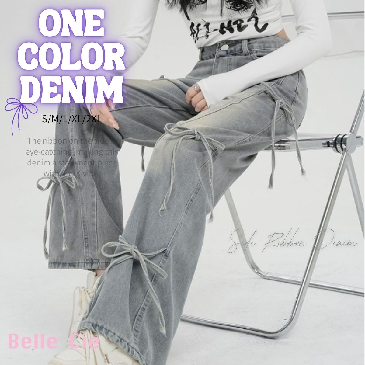 Pants/サイドリボンデニム ST/No.22316
