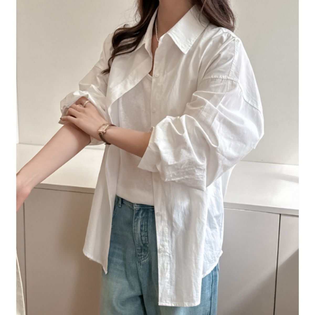 Shirts/オーバーサイズカラーシャツ ST/No.22317