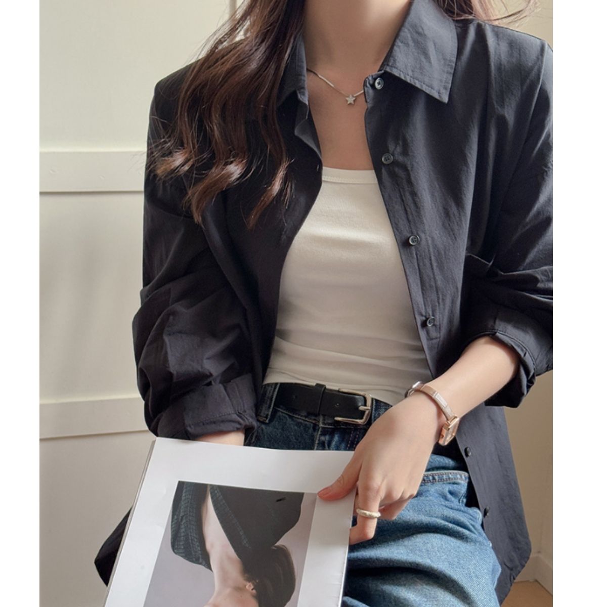 Shirts/オーバーサイズカラーシャツ ST/No.22317