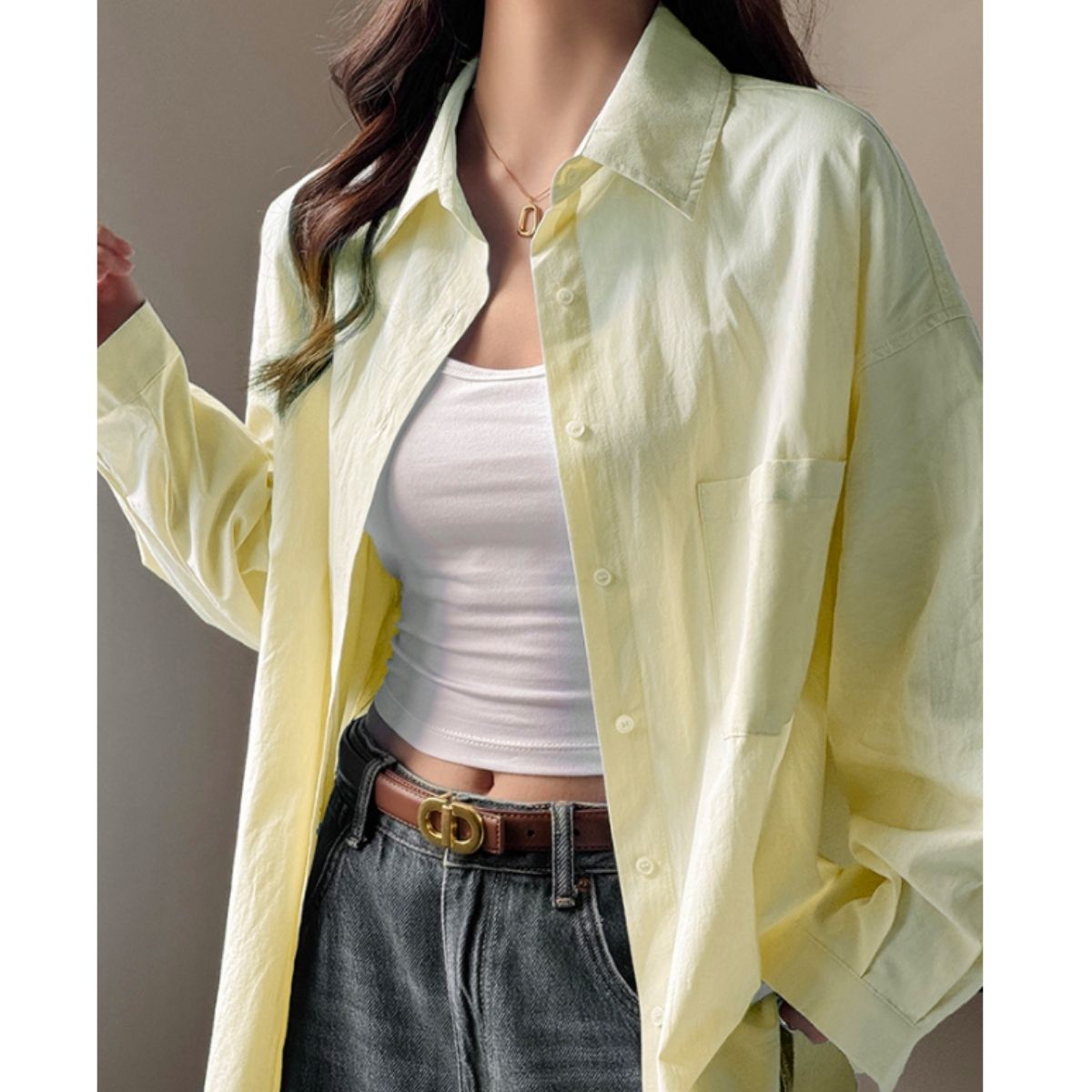 Shirts/オーバーサイズカラーシャツ ST/No.22317