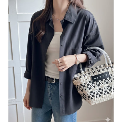 Shirts/オーバーサイズカラーシャツ ST/No.22317