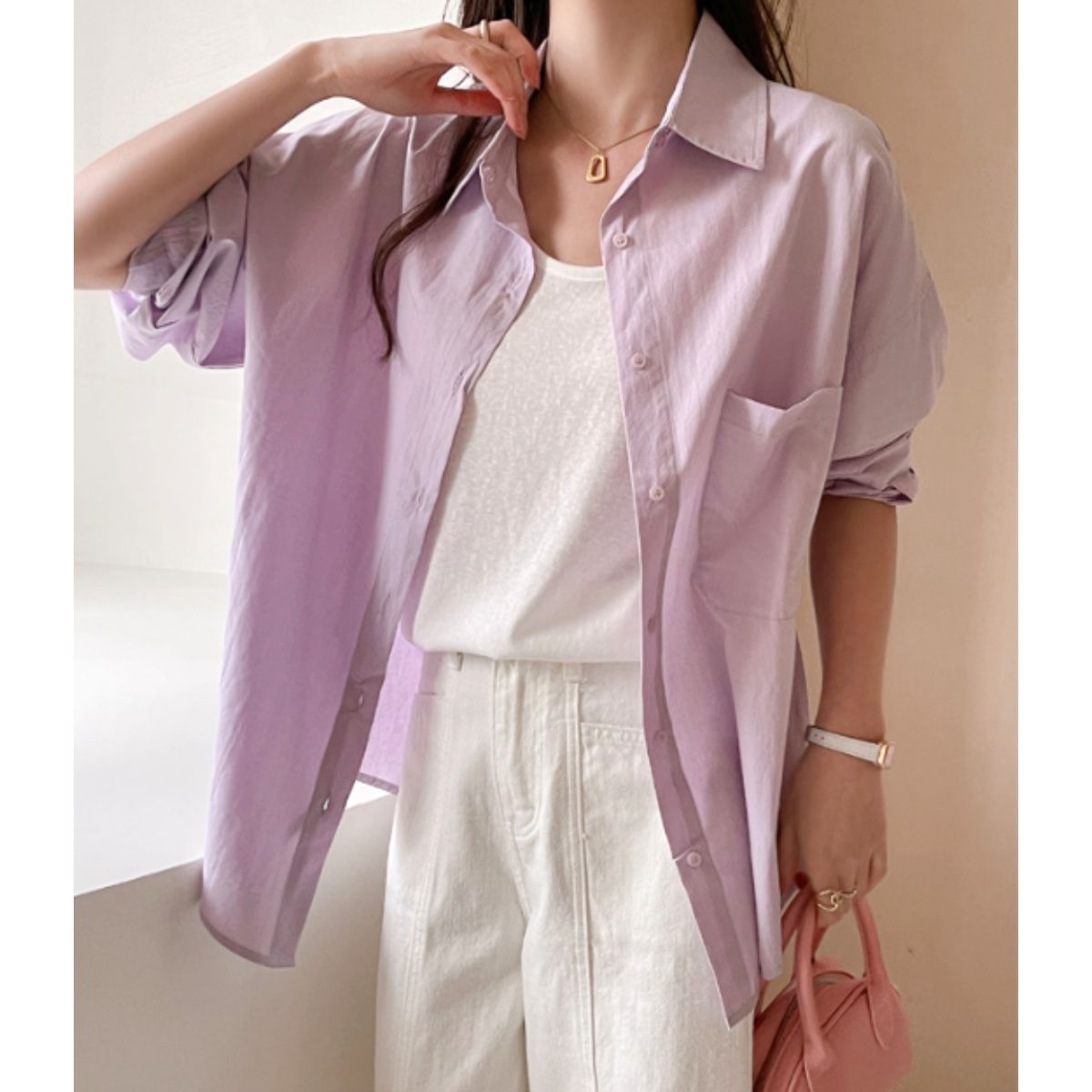 Shirts/オーバーサイズカラーシャツ ST/No.22317