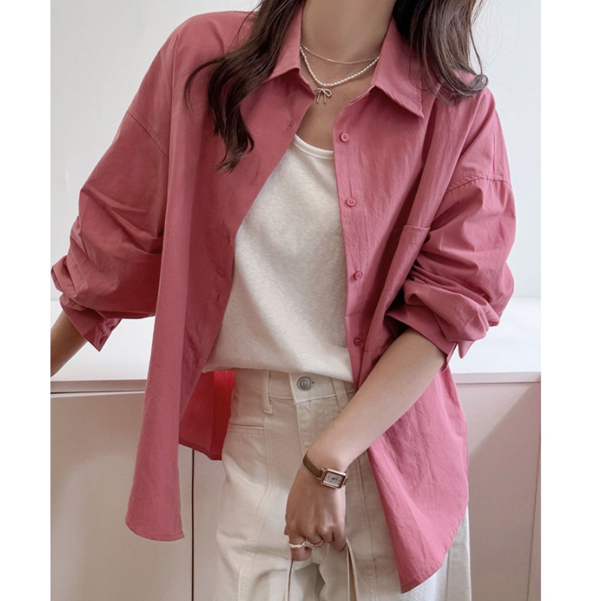 Shirts/オーバーサイズカラーシャツ ST/No.22317