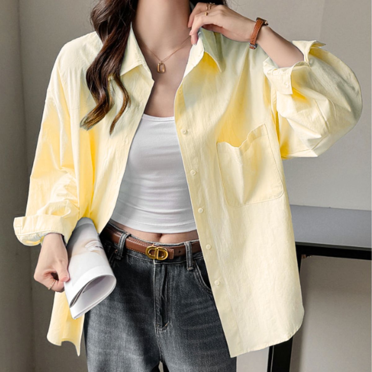 Shirts/オーバーサイズカラーシャツ ST/No.22317