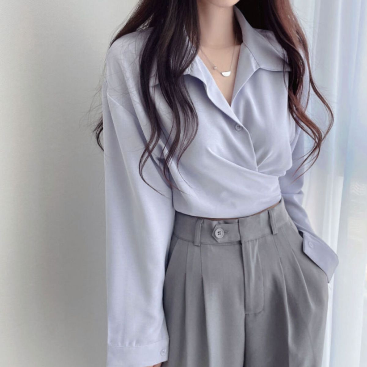 Blouse/バックリボンカシュクールブラウス ST/No.22318