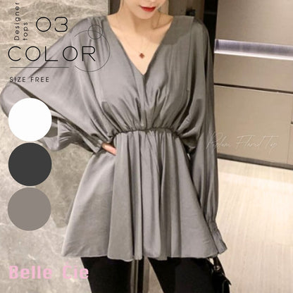 Blouse/ペプラムフレアブラウス ST/No.22319