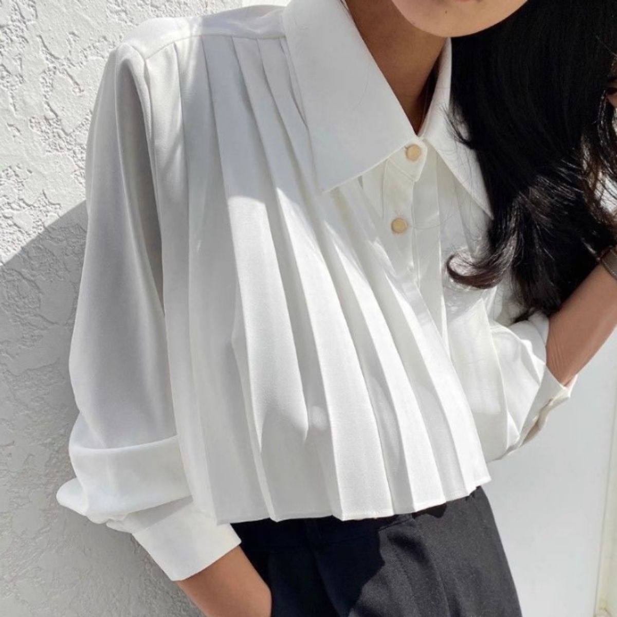 Shirts/プリーツデザインシャツ ST/No.22320