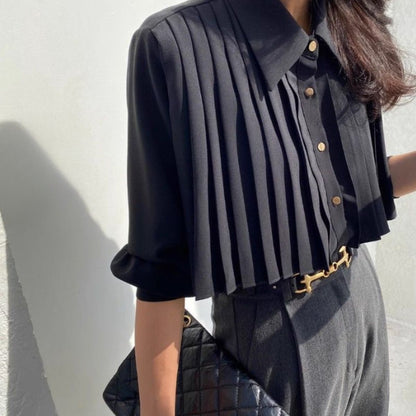 Shirts/プリーツデザインシャツ ST/No.22320