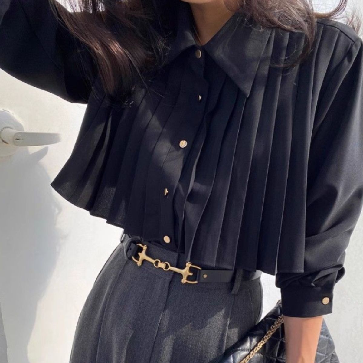 Shirts/プリーツデザインシャツ ST/No.22320