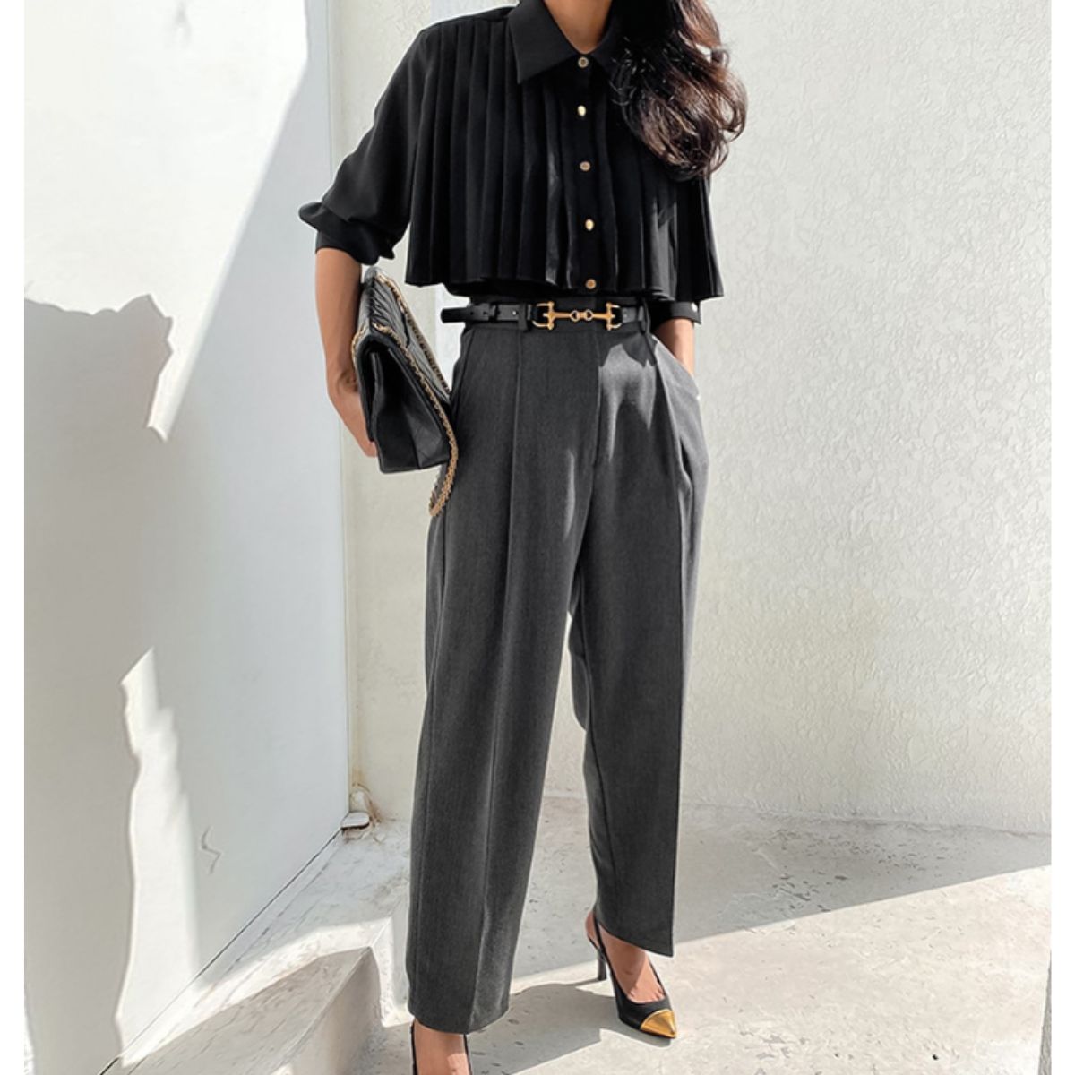 Shirts/プリーツデザインシャツ ST/No.22320