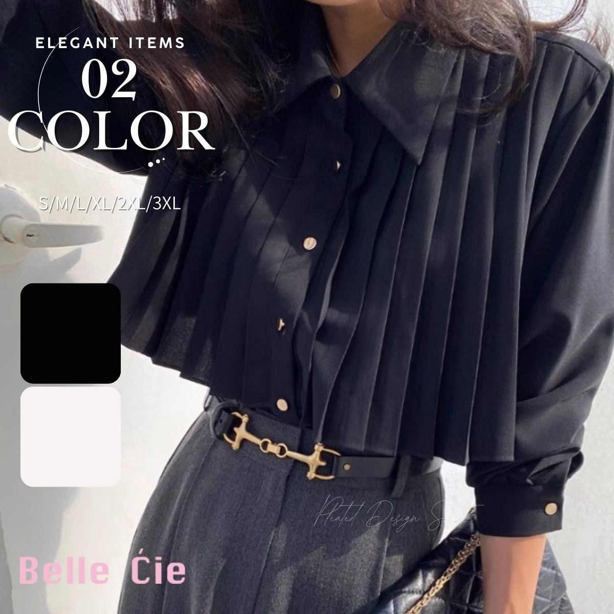 Shirts/プリーツデザインシャツ ST/No.22320