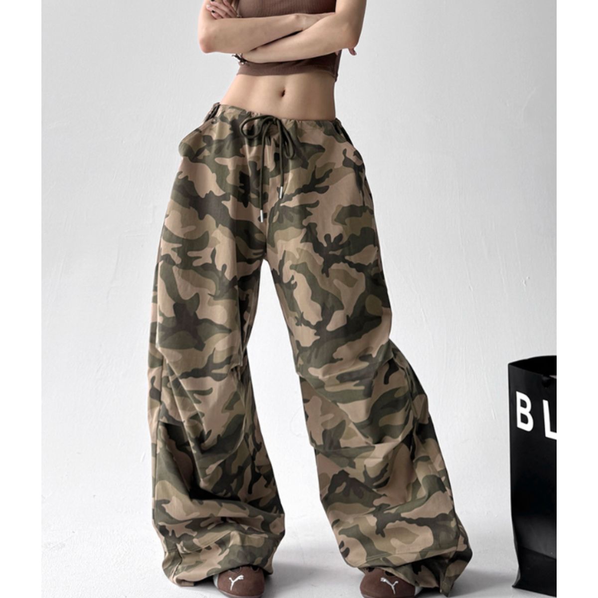 Pants/メイサイ総柄イージーワイドパンツ ST/No.22321