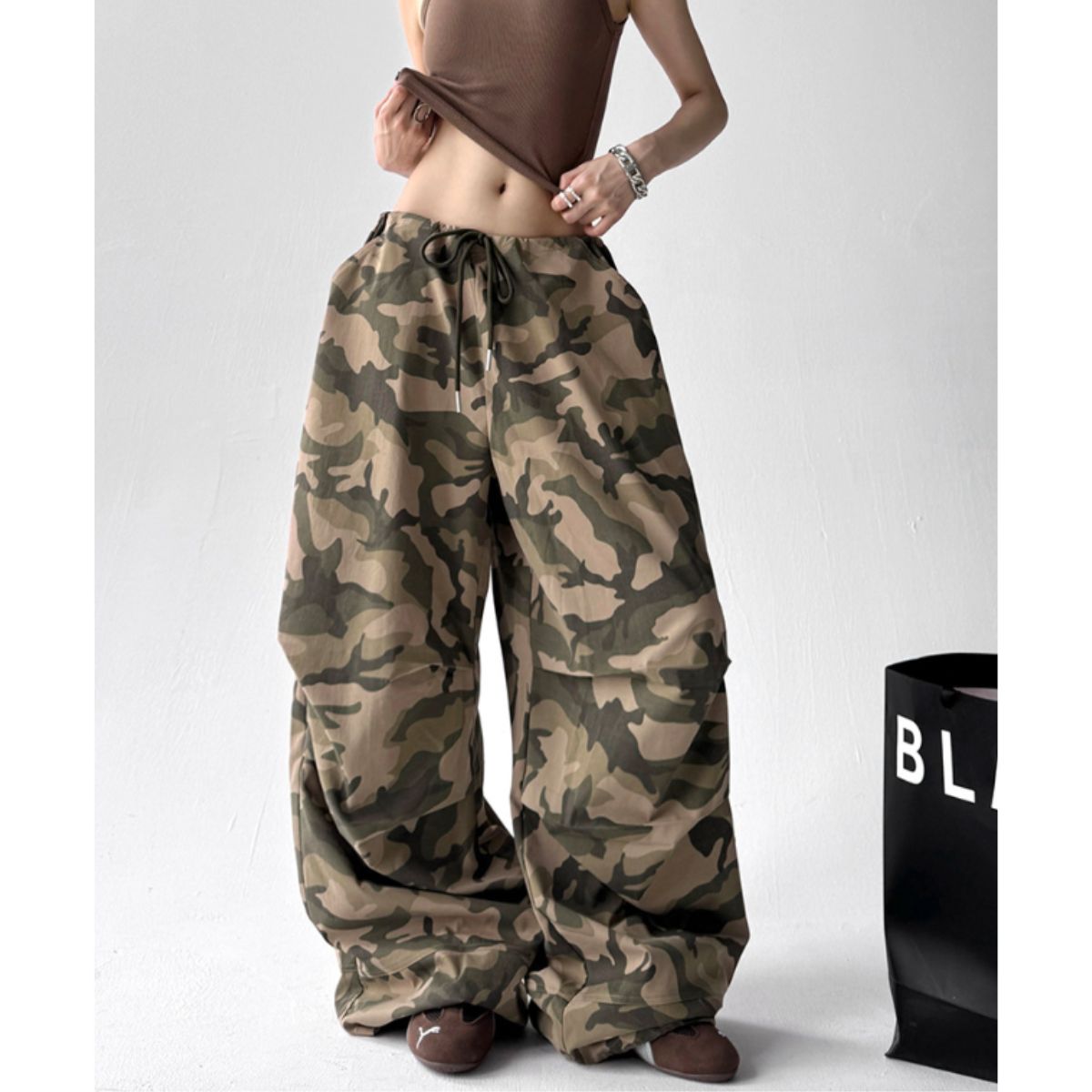 Pants/メイサイ総柄イージーワイドパンツ ST/No.22321