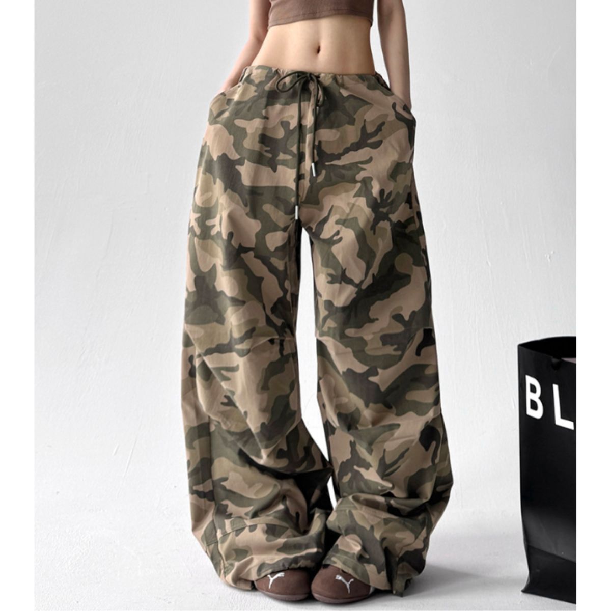 Pants/メイサイ総柄イージーワイドパンツ ST/No.22321