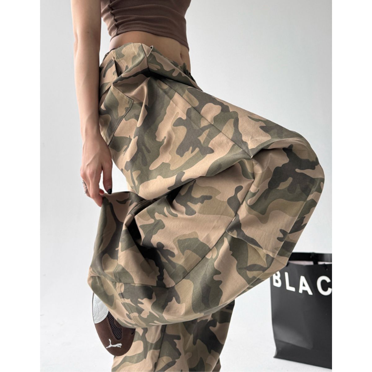 Pants/メイサイ総柄イージーワイドパンツ ST/No.22321