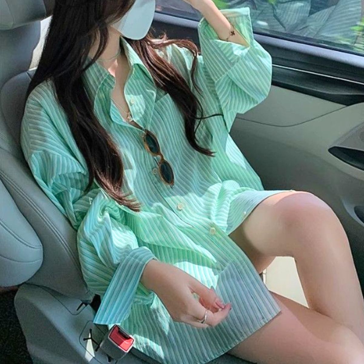 Shirts/ストライプオーバーサイズシャツ ST/No.22322