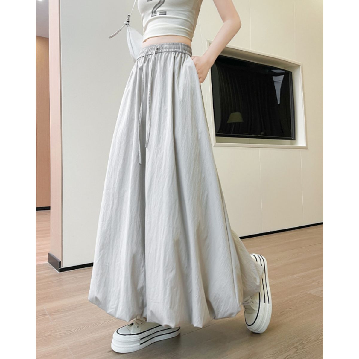 Skirt/バルーンロングカラースカート ST/No.22328