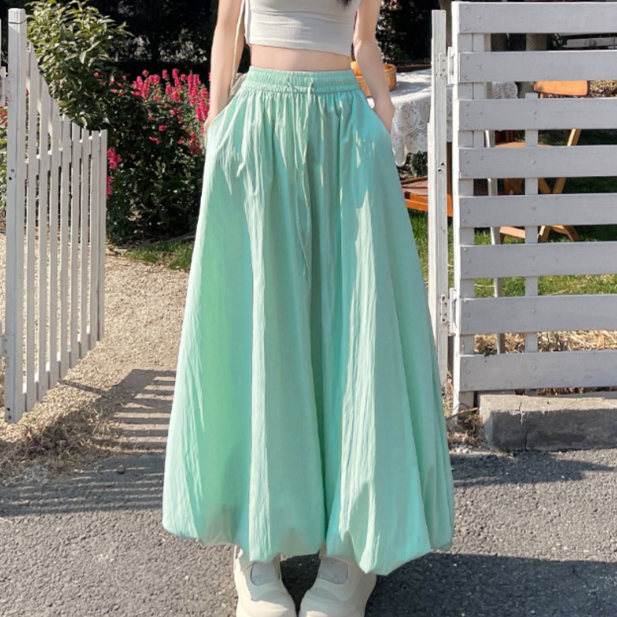 Skirt/バルーンロングカラースカート ST/No.22328