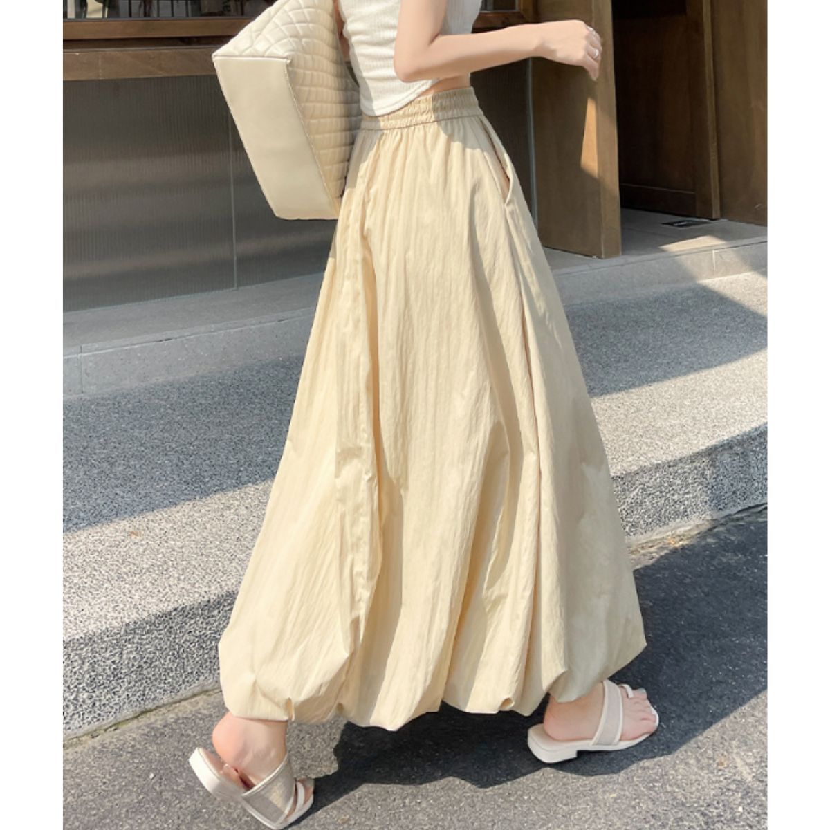 Skirt/バルーンロングカラースカート ST/No.22328