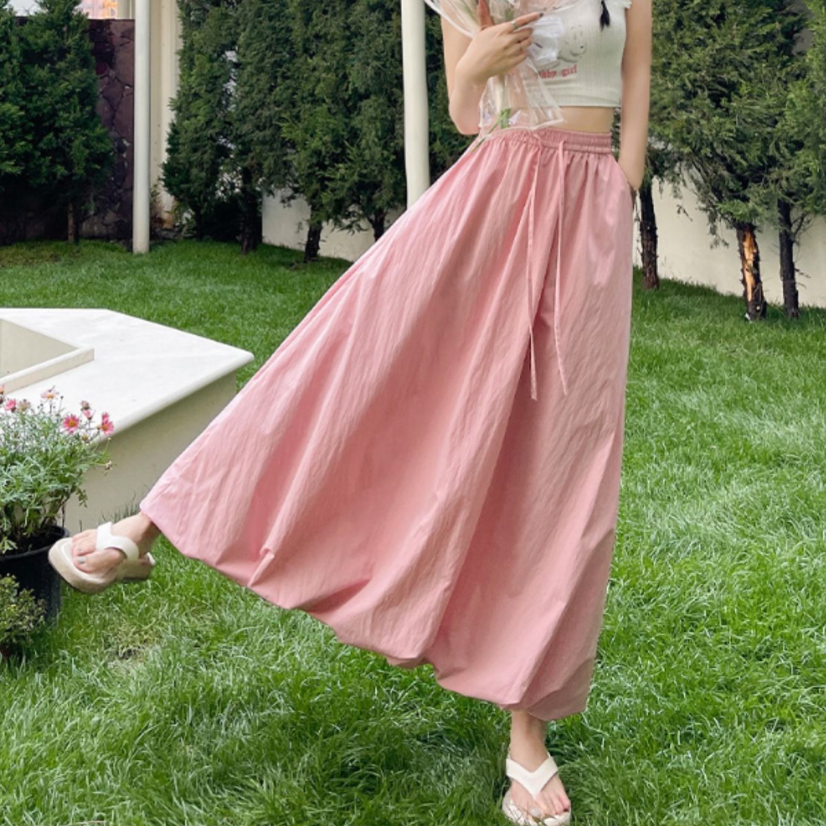 Skirt/バルーンロングカラースカート ST/No.22328