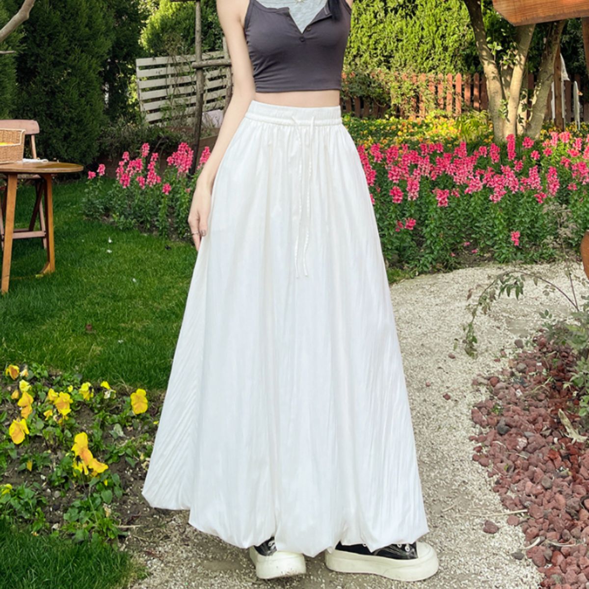 Skirt/バルーンロングカラースカート ST/No.22328