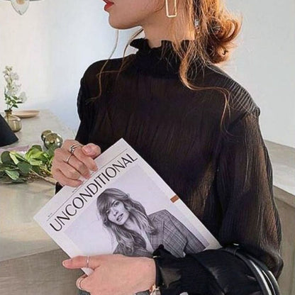 Tops/シャーリングシアーブラウス ST/No.22329