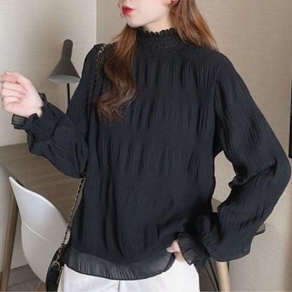 Tops/シャーリングシアーブラウス ST/No.22329