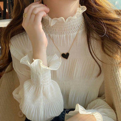 Tops/シャーリングシアーブラウス ST/No.22329