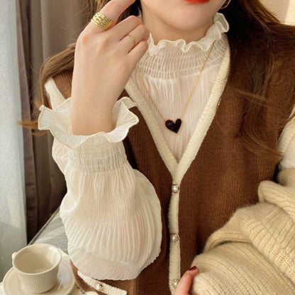 Tops/シャーリングシアーブラウス ST/No.22329