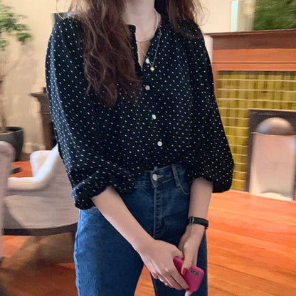 Blouse/ドットシアーブラウス ST/No.22333