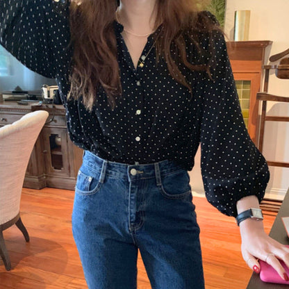 Blouse/ドットシアーブラウス ST/No.22333