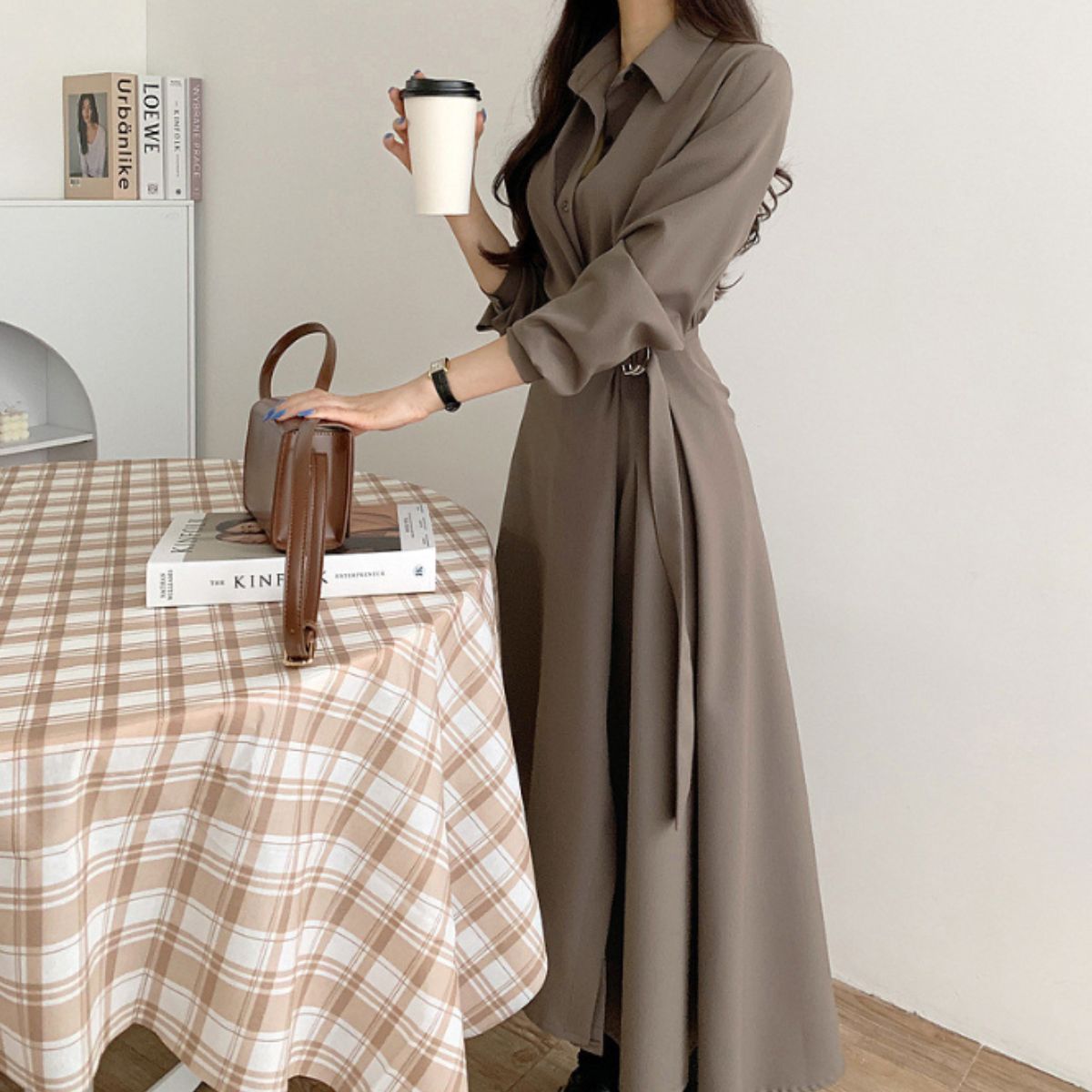 Dress/ウエストマークAラインワンピース ST/No.22339