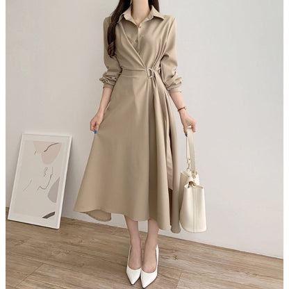 Dress/ウエストマークAラインワンピース ST/No.22339