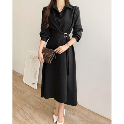 Dress/ウエストマークAラインワンピース ST/No.22339