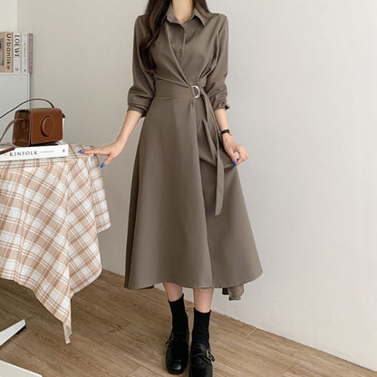 Dress/ウエストマークAラインワンピース ST/No.22339