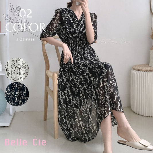 Dress/花柄シフォンワンピース ST/No.22341