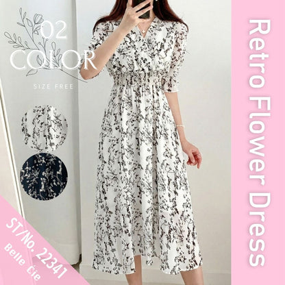 Dress/花柄シフォンワンピース ST/No.22341