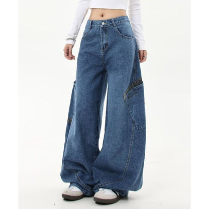 Pants/レオパード配色デニムカーブパンツ ST/No.22342