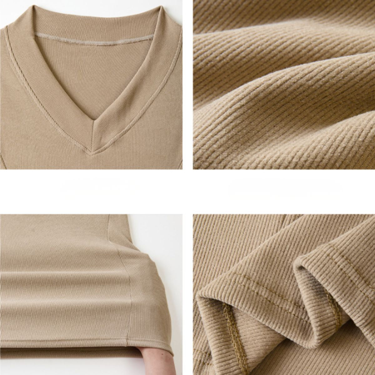 Tops/Vネックリブトップス ST/No.22343