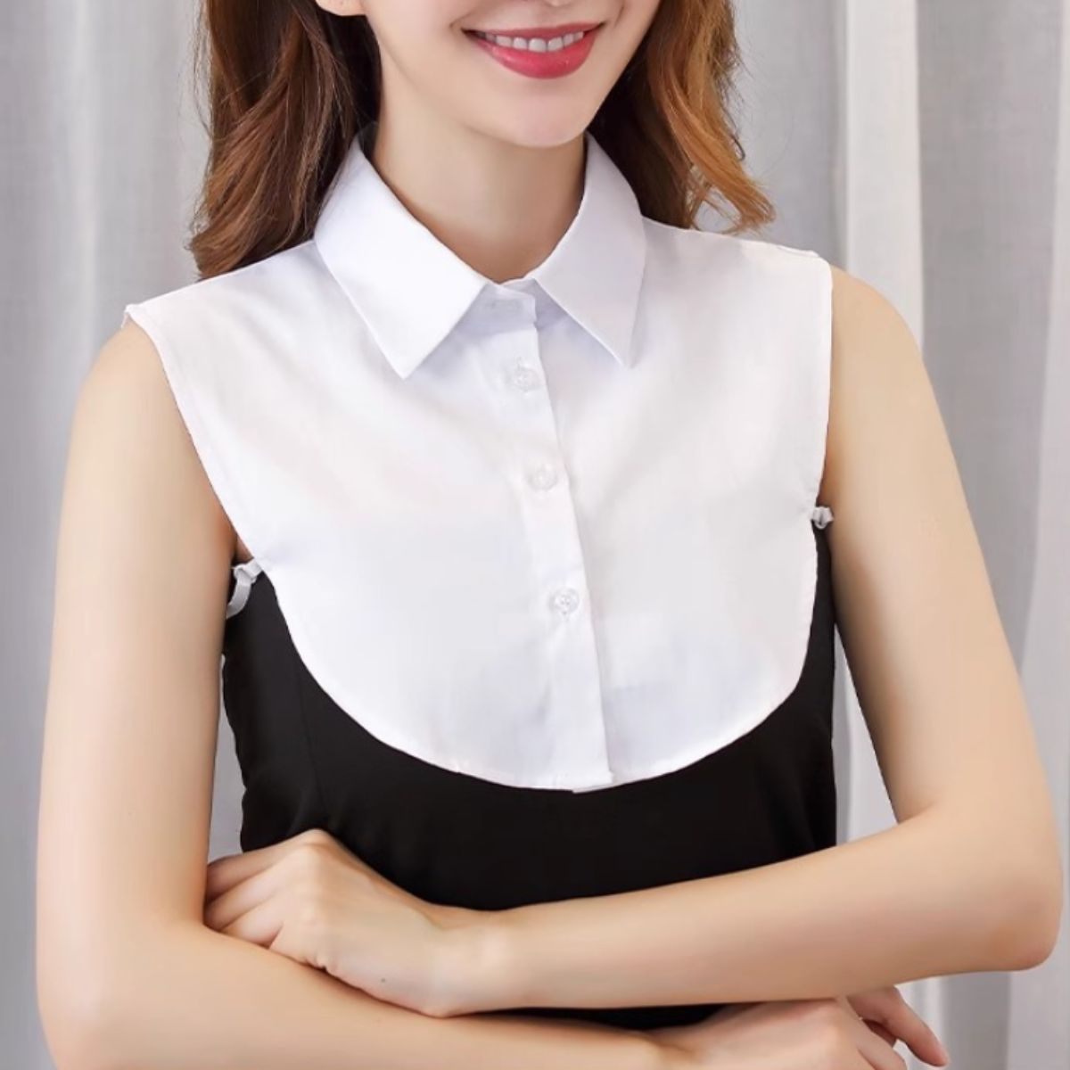 Shirts/フェイクレイヤードシャツ付け襟 ST/No.22344