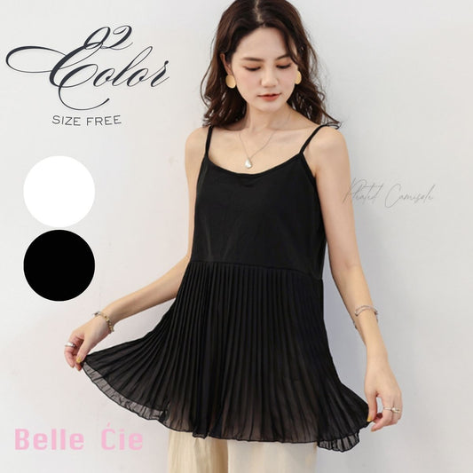 Tops/プリーツ切替キャミソール ST/No.22345