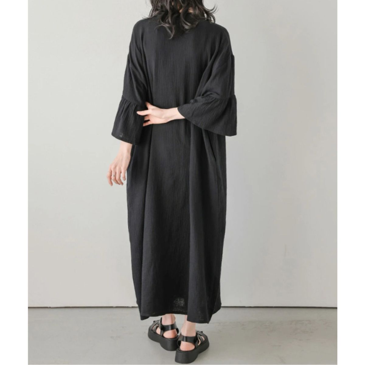 Shirts/ナチュラルロングシャツワンピース ST/No.22346