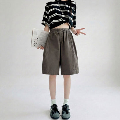 Pants/ナチュラルワイドハーフパンツ ST/No.22347