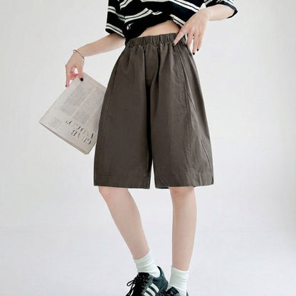 Pants/ナチュラルワイドハーフパンツ ST/No.22347